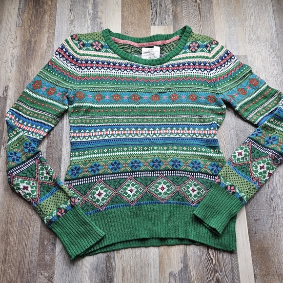 LOGG X H&M Sweater Fair Isle Pattern Women's Medium - Picture 1 of 6